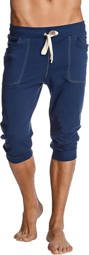 Vista 12 de 4-rth Pantalón deportivo de yoga con puños para hombre, tejido de rizo francés modal, hecho en Estados Unidos, ajuste elástico, estilo europeo