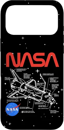 Vista 22 de NASA Carcasa con logotipo de Space Shuttle Schematic para iPhone 17