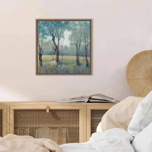 Vista 5 de Amanti Art Lienzo enmarcado para pared, 16 x 16 pulgadas, niebla matutina de Tim O'Toole, lienzo enmarcado para pared, obras de arte de paisajes