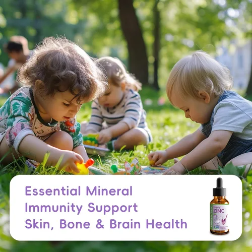 Vista 6 de Nature's Nutra Happy Zinc, líquido para bebés, bebés, niños y niños, TRAACS Quelato de zinc, alta biodisponibilidad, sin OMG, Kosher, 2 onzas