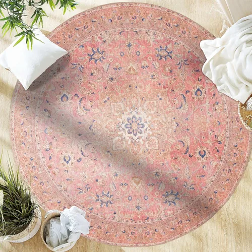 Vista 322 de GLN Rugs Traditional Collection - Alfombra de felpilla lavable a máquina, tradicional lavable, antideslizante, alfombra de felpilla de pelo corto