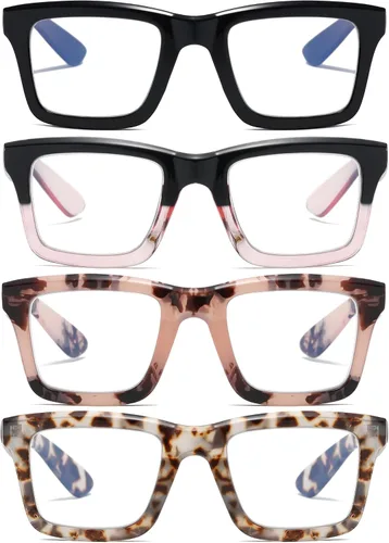 Vista 2 de Reading Glasses for Women Men Blue Light Blocking Readers