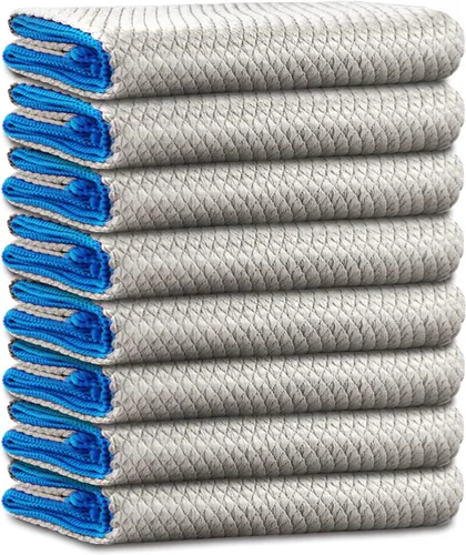 Vista 19 de Ekedalen Paño de limpieza de microfibra tejido de gofre para quitar el polvo, toalla absorbente de secado rápido, trapos de polvo para la cocina