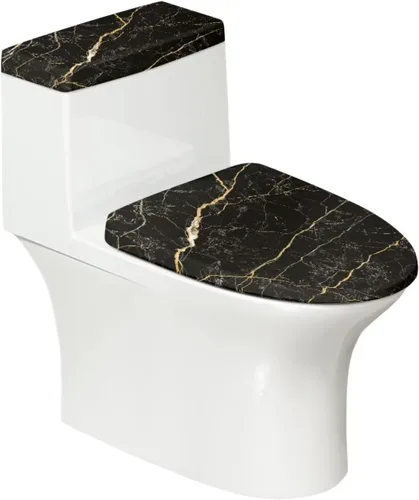 Vista 47 de Juego de 2 Fundas de Asiento de Inodoro con Hojas de Arce de Otoño, Juego de Fundas de Tapa de Tanque de Inodoro con Hojas de Arce Impresas