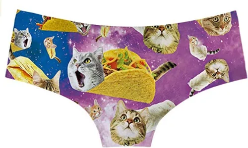 Vista 2 de Ropa interior divertida para mujer, ropa interior divertida para mujer, ropa interior divertida de gato para mujer
