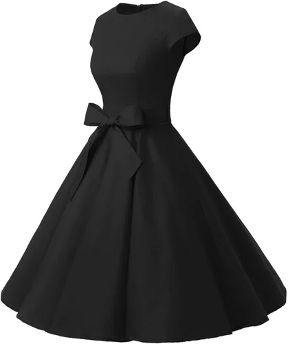Vista 63 de Dressystar - Vestidos clásicos de fiesta con mangas casquillo, estilo Rockabilly y retro de la década de 1950