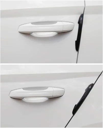 Vista 3 de Protección de bordes para puerta de coche Hypersonic, moldura de borde negro, 2 piezas