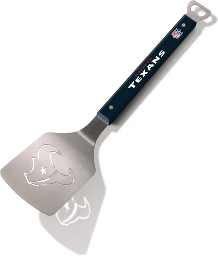 Vista 7 de YouTheFan NFL Sportula (espátula) de acero inoxidable de 18 pulgadas con abrebotellas