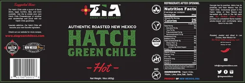 Vista 3 de Zia Green Chile Company Original New Mexico Hatch Green Chile - Deliciosos pimientos verdes tostados a la llama, pelados y cortados en cubitos