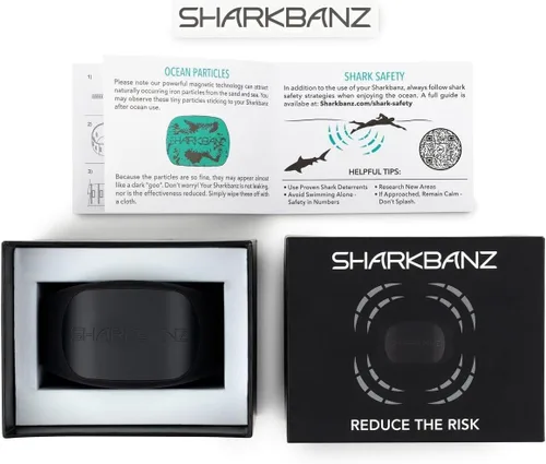 Vista 8 de SHARKBANZ - Banda magnética oficial de disuasión de tiburones para natación, surf, buceo y todos los deportes oceánicos - Probada y patentada