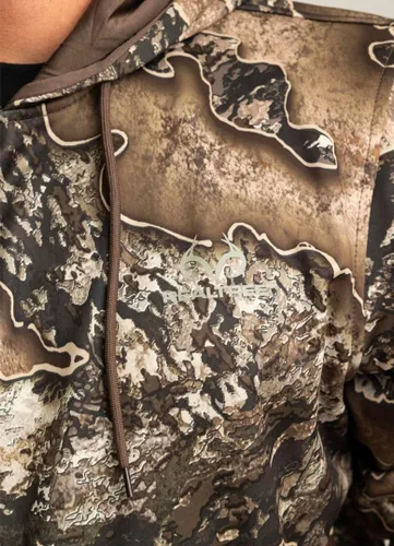 Vista 4 de Realtree Sudadera con capucha de camuflaje de peso medio y sherpa para hombre