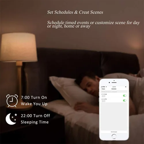 Vista 9 de Interruptor de luz WiFi inteligente de 3 bandas compatible con Alexa y Google Home
