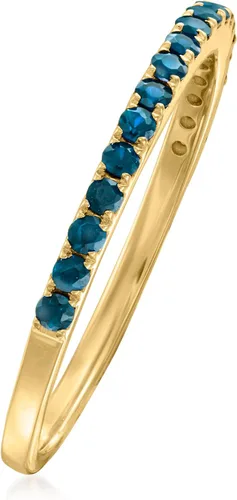 Vista 3 de RS Pure by Ross-Simons 0.30 ct. t.w. London Blue Topaz Ring in 14kt Yellow Gold