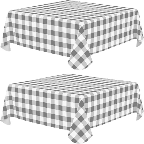 Vista 73 de Misaya - Mantel cuadrado de vinilo impermeable, mantel con respaldo de Aguamarina y blanco