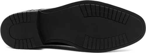 Vista 7 de Zapatos de vestir Oxford sin cordones para hombre, diseño clásico con cordones, zapatos Oxford formales de moda para hombre, príncipe clásico