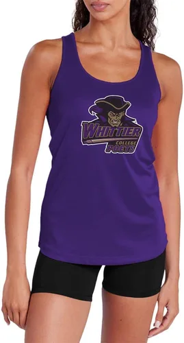Vista 53 de Camiseta deportiva sin mangas oficial de NCAA Collegiate para mujer, con espalda cruzada, colección con logotipo primario