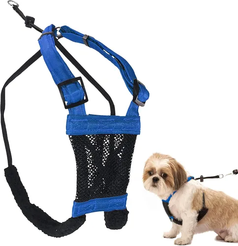 Vista 13 de Sporn Arnés para perro extra pequeño sin tirones, fácil y ajustable para cachorros en crecimiento, ligero, transpirable, nailon duradero, cuerpo