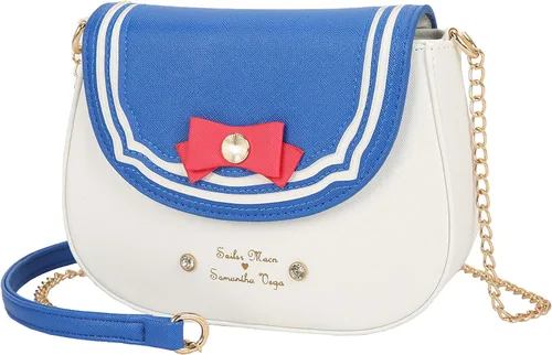 Vista 2 de Sunwel Fashion Bolso cruzado pequeño Kawaii Anime Cosplay bolso de hombro con cadena de lazo