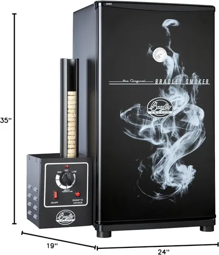 Vista 2 de Original Bradley Smoker BS611 - Ahumador eléctrico vertical de 4 estantes