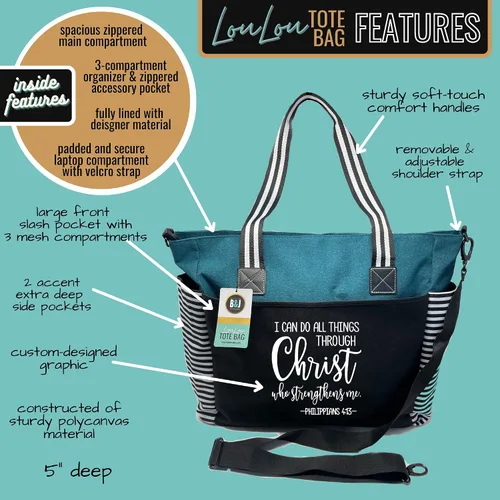 Vista 2 de Bolso con cremallera para mujer con diseño de iglesia cristiana