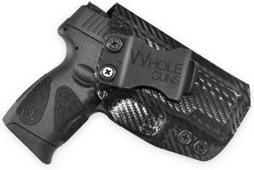 Vista 9 de IWB Full Cover Classic - Inside The Waistband Holster - fits Taurus G3C Negro