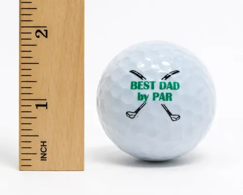 Vista 3 de Westmon Works Pelota de golf Best Dad By Par - Divertido regalo de golf para el día del padre para papá, abuelo y amantes del golf - Regalo novedoso