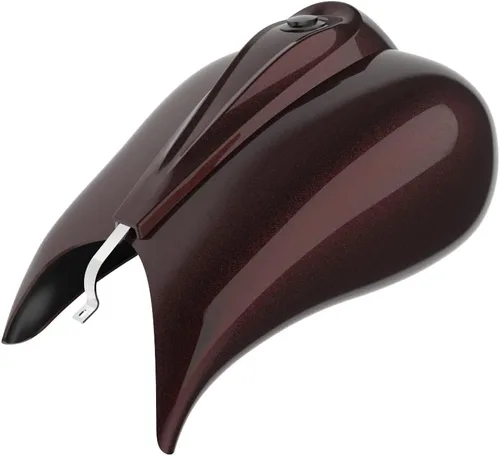 Vista 8 de Cubiertas de tanque estiradas con consola de tablero y tapa de tanque de combustible, cubiertas de combustible de galón para Harley Touring Whisky