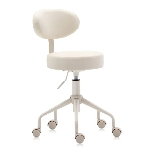 Vista 11 de Taburete hidráulico giratorio 503 de altura ajustable para clínica, enfermería, spas, salones de belleza, dentistas, oficina en casa
