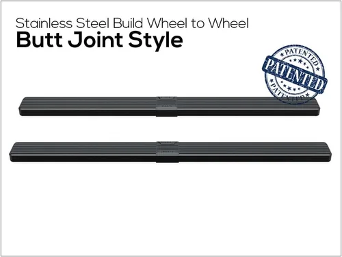 Vista 4 de APS Estribos (barras laterales y escalones laterales) compatibles con Ford F150 SuperCrew Cab 2009-2014 con caja de 5.5 pies (requiere perforación)