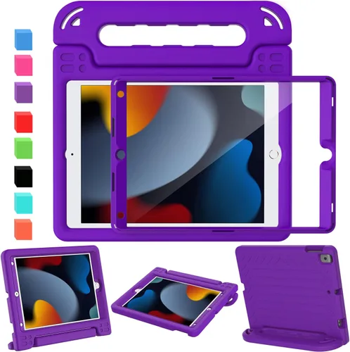 Vista 31 de AVAWO - Funda infantil para iPad de 10.9 pulgadas con protector de pantalla integrado, duradera, a prueba de golpes, ligera, con mango protector