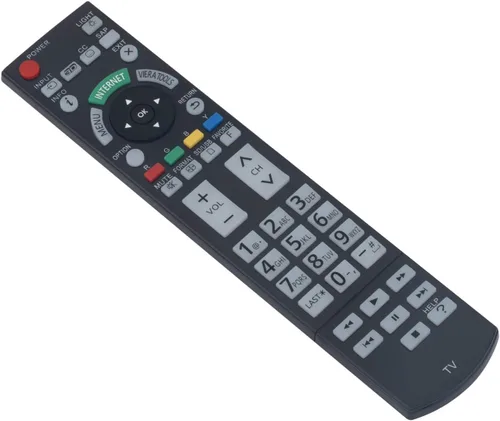 Vista 2 de N2QAYB000703 Control remoto de repuesto para Panasonic TV TC-L42ET5 TC-P55VT50 TC-P50ST50 TC-L55ET5 TC-L55DT50 TC-L47ET5 TC-P55ST50 TC-P60ST50