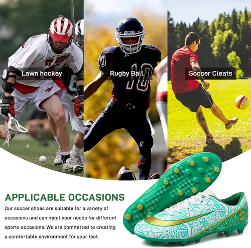 Vista 7 de Tacos de fútbol para hombre y mujer, zapatos de fútbol para interiores y exteriores AGTF