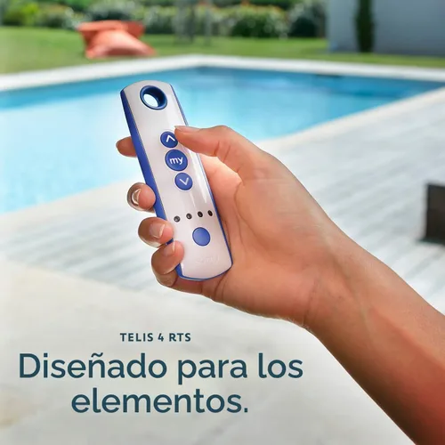 Vista 2 de somfy Telis 4 RTS Control remoto de patio – 5 canales – Control remoto de repuesto para persianas y persianas de exteriores – Mi función programable