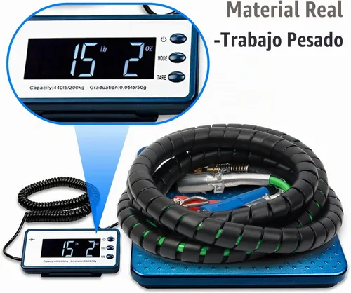 Vista 3 de Kit de manguera de aire ABS y energía 3 en 1 de 15 pies, envuelve línea eléctrica de 7 vías líneas de aire de goma para remolque de tractor semi