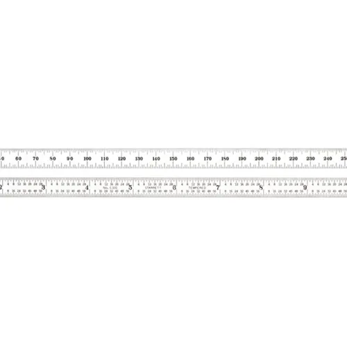 Vista 19 de Starrett Regla de acero totalmente flexible con acabado cromado satinado, lectura rápida y graduación en pulgadas, graduación 3R, 6 pulgadas