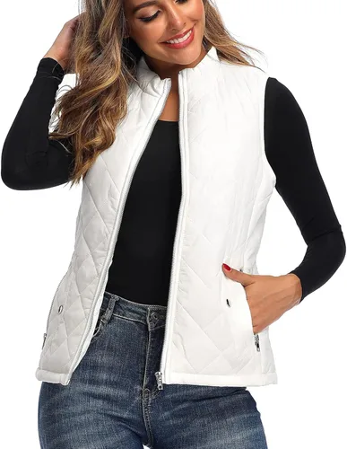 Vista 2 de Argstar Chaleco acolchado ligero con bolsillos con cremallera (XS-2XL)