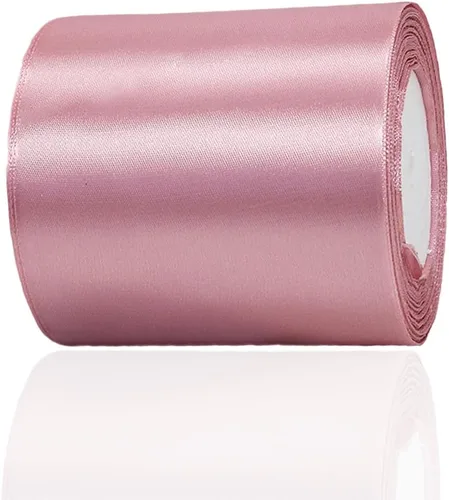 Vista 61 de Cinta beige de 1-1/2 pulgadas x 25 yardas, cinta de satén de tela de color sólido para envolver regalos, manualidades, ramos de novia, coronas