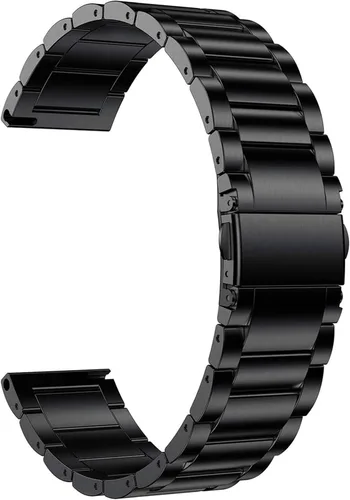Vista 2 de Lamshaw Compatible con correas Ticwatch E3, correa de repuesto de metal de acero inoxidable compatible con Ticwatch E3 Smart Watch