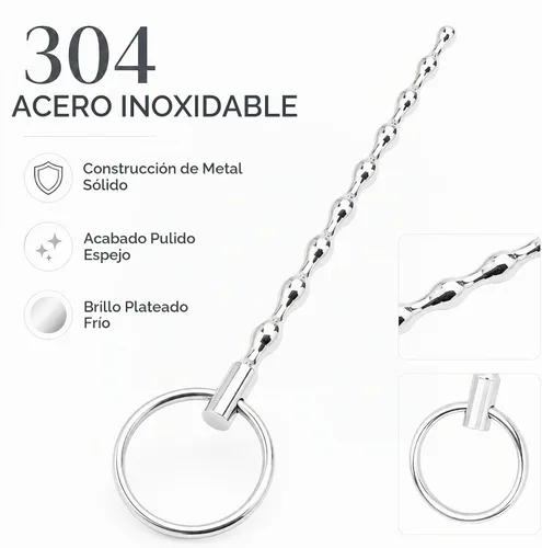 Vista 5 de 5.12 pulgadas de espada uretral sonidos dilatadores de pene estirador de pene tornillo tapón de pene sólido, sólido