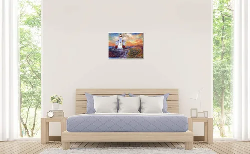 Vista 4 de Coquille River Lighthouse" (Bandon, Oregon) papel Giclée Fine Art impresión por Lisa Sofia Robinson