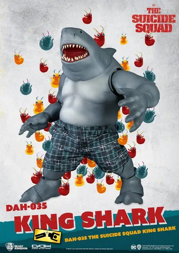 Vista 4 de Beast Kingdom The Suicide Squad: King Shark DAH-035 Figura de acción dinámica de 8 cciones, multicolor