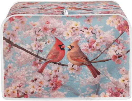 Vista 29 de Funda para tostadora Baxinh con estampado de mariposas y girasoles, 2 rebanadas, bandera americana, cubierta pequeña para electrodomésticos