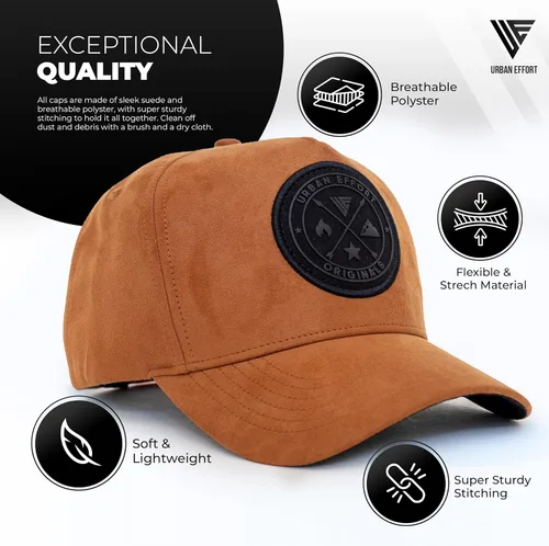 Vista 108 de Urban Effort Gorra trasera de malla, para hombres y mujeres, gorra de béisbol de 5 paneles, gran cierre a presión para caza y senderismo