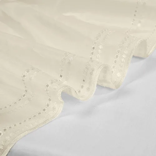 Vista 6 de Rodapié de cama elástico con volantes, de color sólido