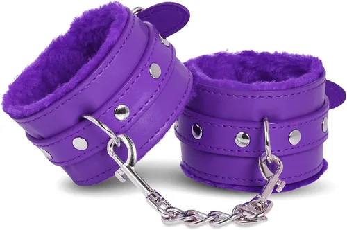 Vista 9 de Rbenxia Esposas de muñeca para adultos de cuero PU cinturón de sujeción de esposas Adjustable Handcuffs Ankle Bracelets,SM,Bondage Fetish