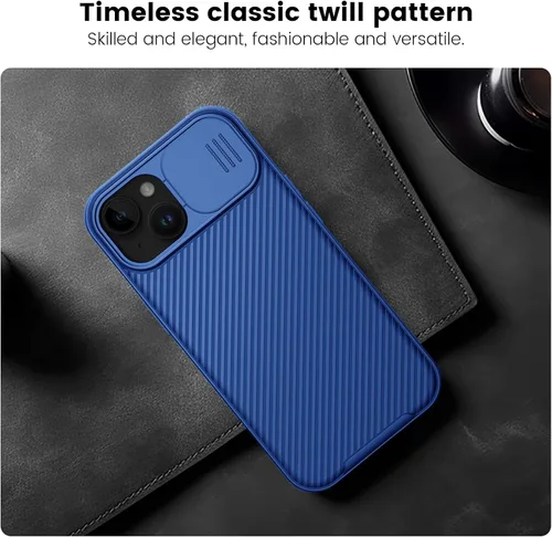 Vista 8 de Nillkin Funda CamShield Pro para iPhone 15 Plus, funda con cubierta deslizante para cámara, delgada, a prueba de golpes, para iPhone 15 Plus