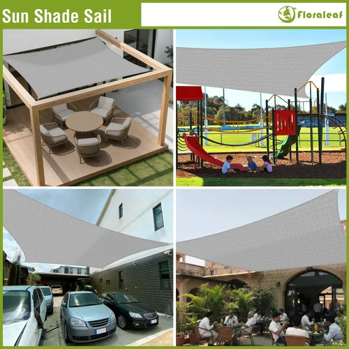 Vista 2 de Toldo rectangular de 23 x 23 pies, resistente a los rayos UV, toldo para patio, césped, jardín, actividades al aire libre
