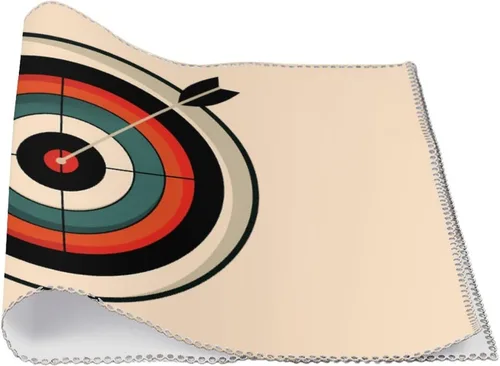 Vista 3 de Bullseyes Target Bulls Eyes Placemats Set of 6 Resistant Table Mats Washable Place Mats for Dinner Party Table Decoration