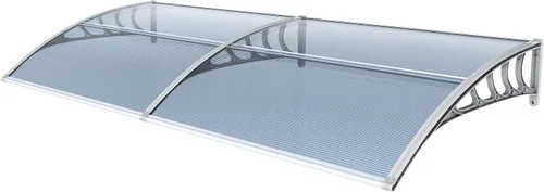 Vista 15 de Outvita - Toldo para ventana de 39 x 32 pulgadas, panel de PVC y soporte Blanco/Negro