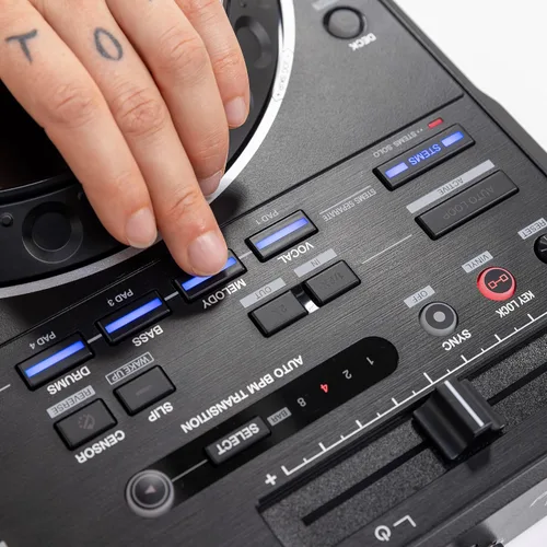 Vista 6 de Pioneer DJ DDJ-REV5 Controlador de DJ de rendimiento de 2 canales estilo Scratch (Negro)